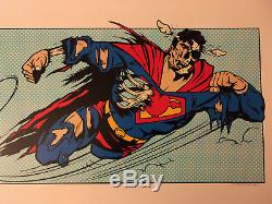 No More Heroes Dface Dface Blue - Affiche D'art De Rue, Impression 2010 Superman S / N