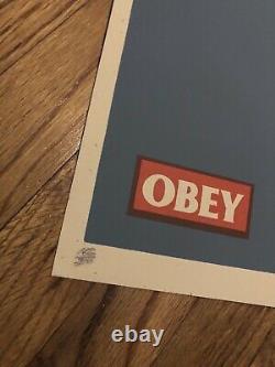 Obey Giant Shepard Fairey Henry Rollins Imprimé Très Rare Sérigraphie