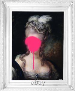 Oeuvre d'art sur toile de Madame Blush avec cadre en bois, portrait pour la décoration murale de la maison