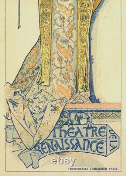 Original 1896 Gismonda De Alphonse Mucha Maîtres De L'affiche Plate 27