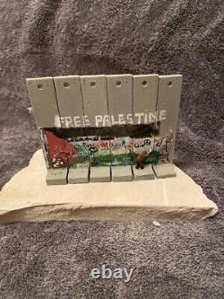 Original Extremely Rare Banksy Walled Off Hotel Free Palestine Wall