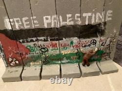 Original Extremely Rare Banksy Walled Off Hotel Free Palestine Wall