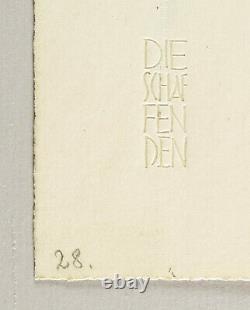 Otto Müller Polnische Familie Lithografie, Aquarell & Kreide 1920/1921