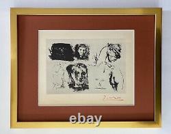 Pablo Picasso 1947 Signé Imprimer Matted A Être Encadré 11 X 14 Dans La Liste