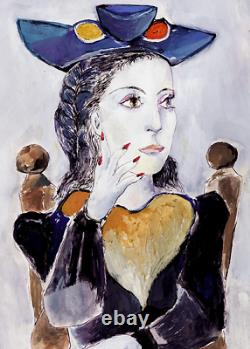Pablo Picasso Dora Maar Limited Edition Signée Par La Succession Art Giclee 22 X 13