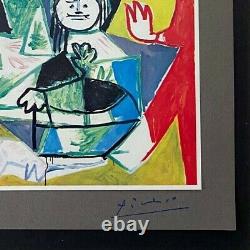 Pablo Picasso+ Original 1969 + Signé + Plaque De Couleur Tapée À La Main Maids D'honneur