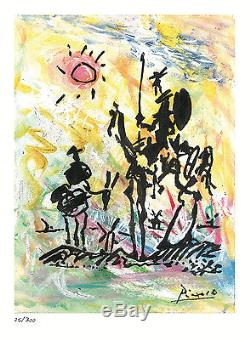 Pablo Picasso Signé / Hand-numbered Ltd Ed Don Quichotte Litho Print (non Encadré)