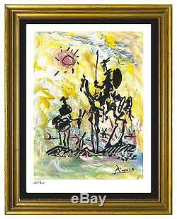 Pablo Picasso Signé / Numéroté À La Main Ltd Ed Don Quichotte Lithographie (non Encadrée)