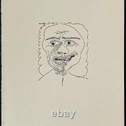 Pablo Picasso (after) Vintage Engraving Ltd Ed. De 100 Non Signés Avec L'aco