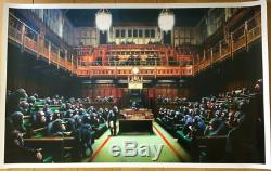 Parlement Banksy Singe Affiche / Copie Musée Bristol 2009