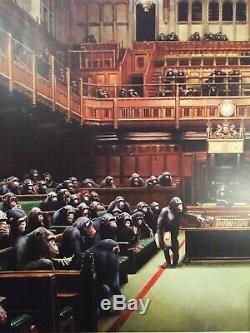 Parlement Original Banksy Singe De Bristol Museum 2009 Withprovenance & Loa