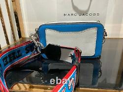 Peanuts X Marc Jacobs Snapshot Lucy Blue Multi Small Camera Bag 100% Authentique
