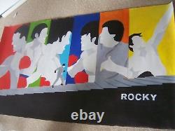 Peinture À L'huile Rocky 3 30x20 Pas Un Poster Imprimé. Boîte À Framing Avail. Credo D'apollon