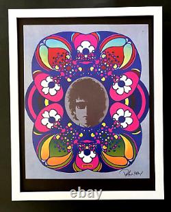 Peter Max + Beautiful + Bob Dylan Pop Art Signé Imprimer + Nouveau Cadre