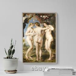 Peter Paul Rubens Les Trois Grâces (1635) Affiche photo de peinture impression artistique