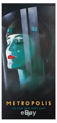 Poster Kunstdruck Metropolis Werner Graul Bild Filmplakat Film Fritz Lang 88x190
