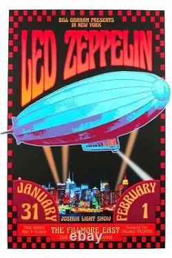 Poster de musique Led Zeppelin A4 + toile encadrée Impression de haute qualité Fabriqué au Royaume-Uni