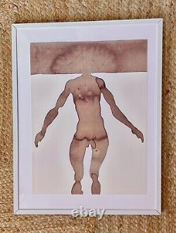 Rare Antony Gormley Hold IV Hare's Blood Print   	<br/>  <br/>Impression rare de sang de lièvre Hold IV d'Antony Gormley