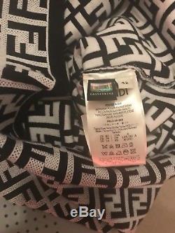 Rare Fendi Reloaded Robe Imprimée Logo Ff 2018 Limited Edition Knit Taille 42