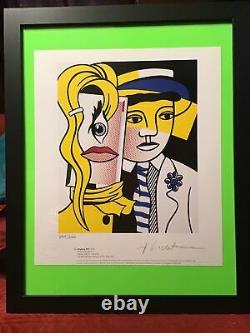 Roy Lichtenstein 1981 Lithographie Originale Signée À La Main Par L'artiste Avec Coa