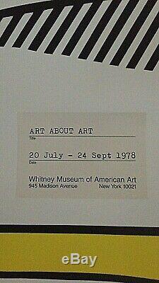 Roy Lichtenstein Art A Propos De L'art, 1978, Whitney Museum Exhibition Poster