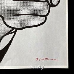Roy Lichtenstein Vintage 1970 Lithographie Montée Et Encadrée