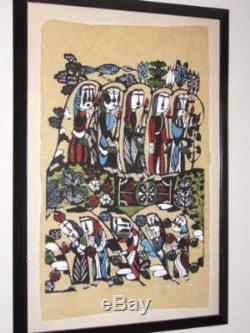 Sadao Watanabe Chef D'oeuvre Grand Original 1964 Japonais Stencil Print