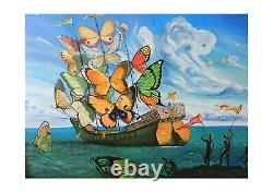 Salvador Dali Butterfly Sails Giclee Affiche D'art Murale Imprimer