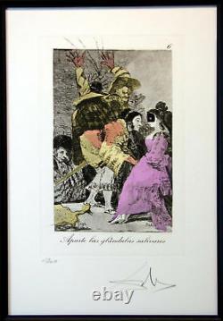 Salvador Dali Caprices De Goya Authentic Complete Suite 80 Pièces Encadrée