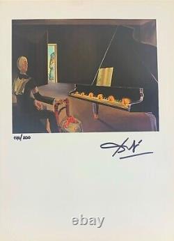 Salvador Dali Composition Evocation Original Signé À La Main Avec L'aco