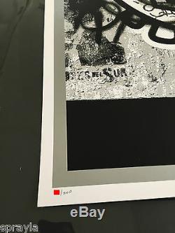 Shepard Fairey + Dface Collab Face À Face Et Numéroté Signed Épuisé Obey
