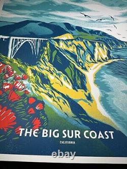 Shepard Fairey Obey Giant Big Sur Côte Art Sérigraphie Cinquante-Neuf Parcs