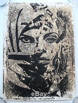 Shepard Fairey Vhils Signé Universal Personhood Imprimer Affiche Obey Muslim Woman