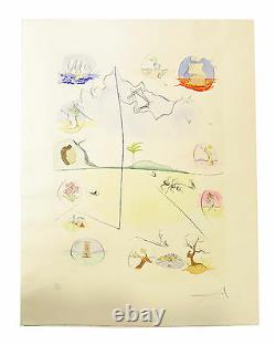 Signé Salvador Dali Original Prints, The Twelve Tribes Of Israel. Coffret Complet