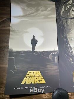 Star Wars Trilogy Variant Ensemble De 3 Par Florey Copie D'art Affiches De Cinéma Mondo X / 125