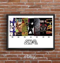 Sum 41 Discographie Multi Album Affiche D'art Imprimer Grand Cadeau De Noël
