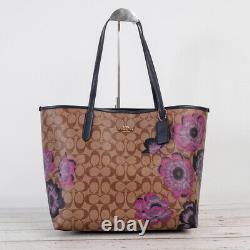 T.n.-o. Coach 5697 City Tote In Signature Canvas With Kaffe Fassett Print