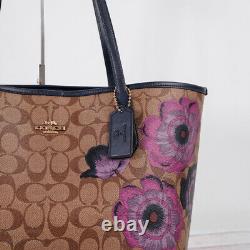 T.n.-o. Coach 5697 City Tote In Signature Canvas With Kaffe Fassett Print