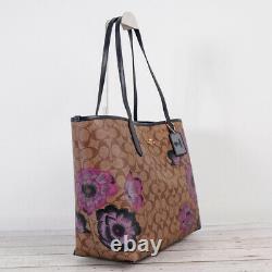 T.n.-o. Coach 5697 City Tote In Signature Canvas With Kaffe Fassett Print