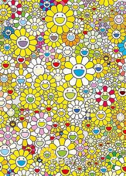 Takashi Murakami Un Hommage À Monogold Fine Art Imprimer L'affiche Lithograph Flower