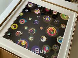 Takashi Murakami'jellyfish Black Eyes 3 Encadré. Signé. Édition Limitée