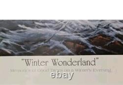 Terry Redlin Édition Limitée Hiver Merveilleux Lithographie Signée ? NON ENCADRÉE