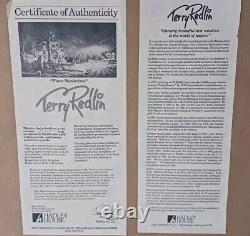 Terry Redlin Édition Limitée Hiver Merveilleux Lithographie Signée ? NON ENCADRÉE