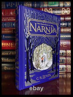 The Chronicles Of Narnia Par C. S. Lewis Rare Leather Bound Hardback 1ère Impression