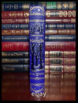 The Chronicles Of Narnia Par C. S. Lewis Rare Leather Bound Hardback 1ère Impression