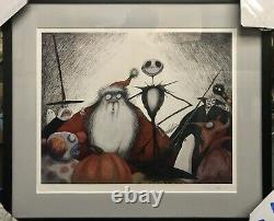 The Nightmare Before Christmas Signed Limited Art Print Tim Burton Signé 1993