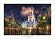 Thomas Kinkade Studios Main Street Usa Disney World Resort 18 X 27 S / N Le Papier
