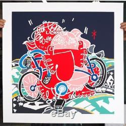 Timothy Curtis Deux Cyclistes, Terre Et Enfant Edition Print Of 50 Signed Sold Out