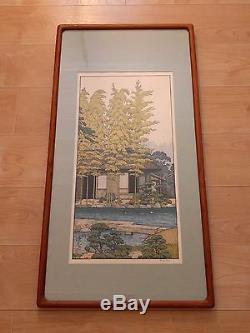 Toshi Yoshida Ensemble De 3 Woodblock Print Friendly Jardin Japonais Pin Bambou Prune