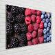 Tulup Glass Print Wall Art Image Image 100x70cm Fruits Forestiers